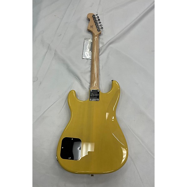 Used Squier Used Squier Paranormal Stratosonic Yellow Solid Body Electric Guitar