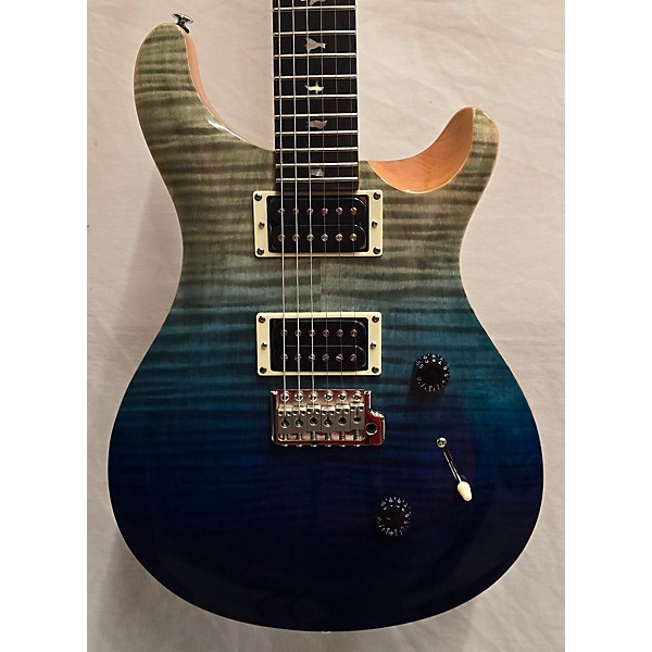 Used PRS Used PRS SE Custom 24 Electric Blue Fade Solid Body Electric Guitar