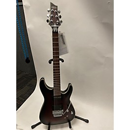 Used Schecter Guitar Research Used Schecter Guitar Research C1 Floyd Rose Platinum Sustainiac Crimson Red Burst Solid Body...