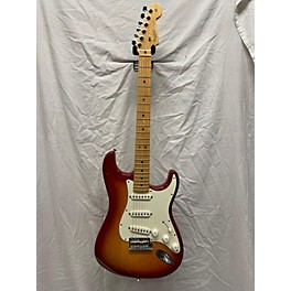 Used Fender Used 2008 Fender American Standard Stratocaster Cherry Sunburst Solid Body Electric Guitar