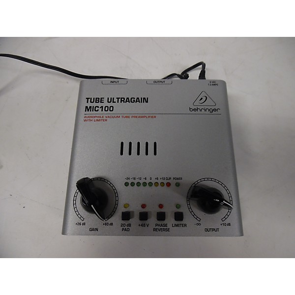 Used Behringer Tube Ultragain MIC100 Microphone Preamp