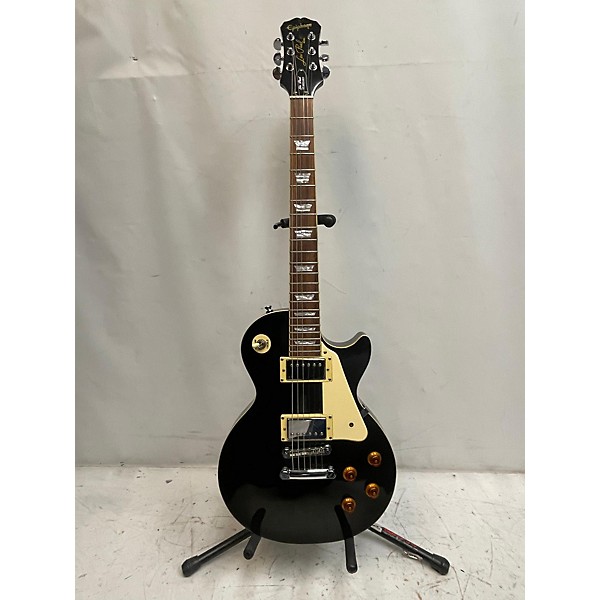 Used Epiphone Used Epiphone Les Paul Standard Ebony Solid Body Electric Guitar