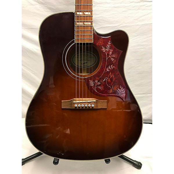 Used Epiphone Used Epiphone Hummingbird Performer PRO Tobacco Burst Acoustic Electric Guitar