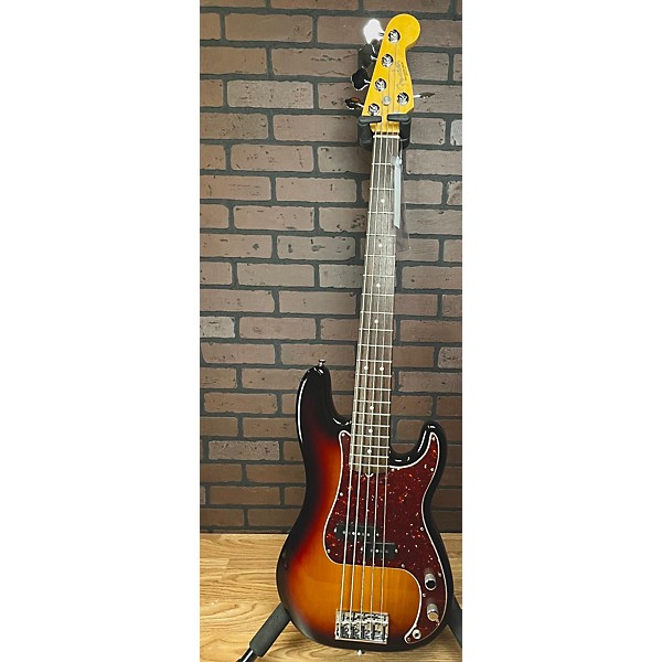 Used Fender American Standard Precision Bass V 5 String Electric Bass Guitar