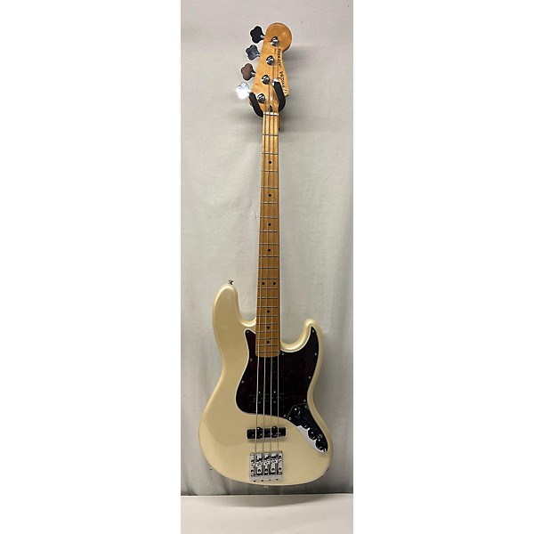 Used Fender Used Fender Player Plus Active Jazz Bass Olympic Pearl Electric Bass Guitar