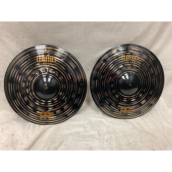 Used MEINL 14in Classic Custom Dark Pair Cymbal