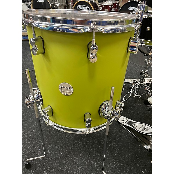 Used PDP by DW Used PDP By DW 3 piece Concept Series Satin Olive Drum Kit