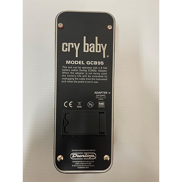 Used Dunlop GCB95 Original Crybaby Wah Effect Pedal