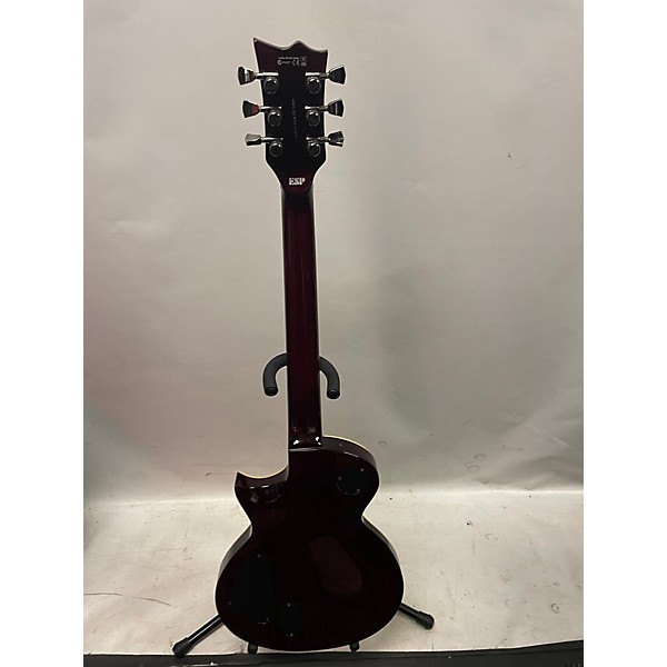 Used ESP Used ESP EC1000QM Black Cherry Solid Body Electric Guitar