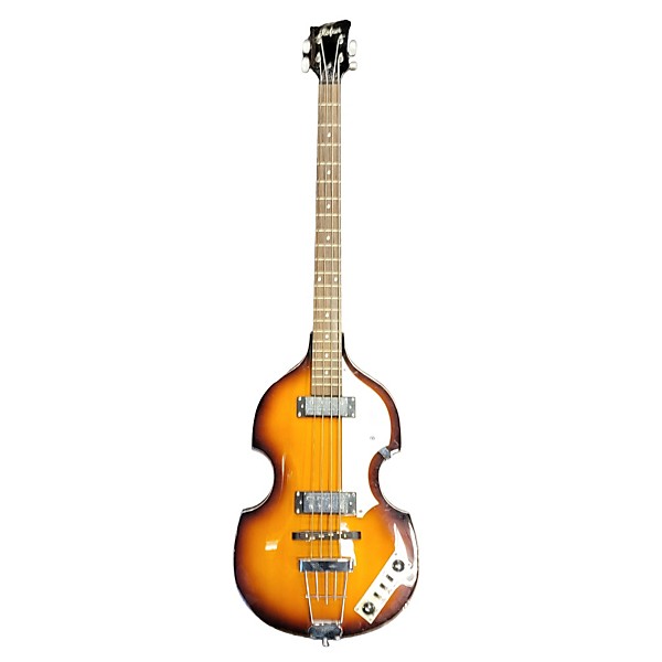 Used Hofner Viola Style Left Handed Electric Bass Guitar