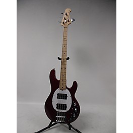 Used Sterling by Music Man Used Sterling By Music Man Sub 4 Chrome Red Metallic Electric Bass Guitar