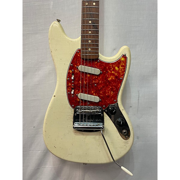 Vintage Fender Vintage 1968 Fender Mustang Olympic White Solid Body Electric Guitar