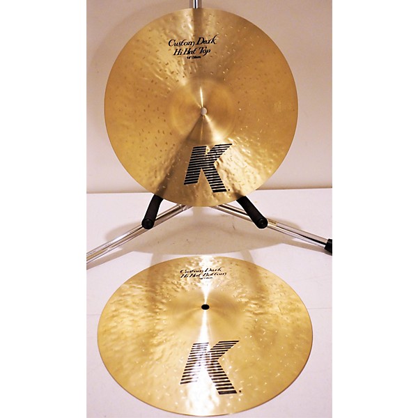 Used Zildjian 14in K Custom Dark Hi Hat Pair Cymbal