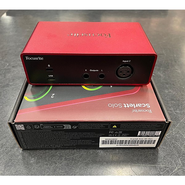 Used Focusrite Scarlett Solo Gen 4 Audio Interface