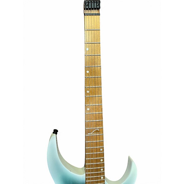 Used Legator ghost g6 white with blue burst Solid Body Electric Guitar