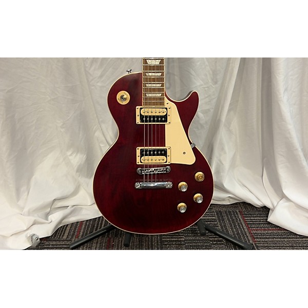 Used Gibson Used Gibson Les Paul Traditional Pro V Burgundy Solid Body Electric Guitar