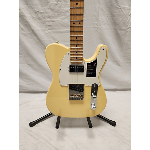 Used Fender Used Fender American Performer Telecaster Hum Vintage White Solid Body Electric Guitar