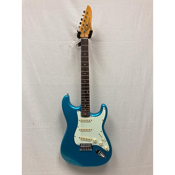 Used Turbo By Sunlite Used Turbo By Sunlite Traditional Series Electric Blue Solid Body Electric Guitar