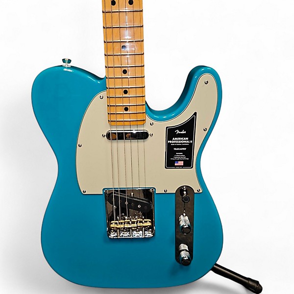 Used Fender Used Fender American Professional II Telecaster Miami Blue Solid Body Electric Guitar