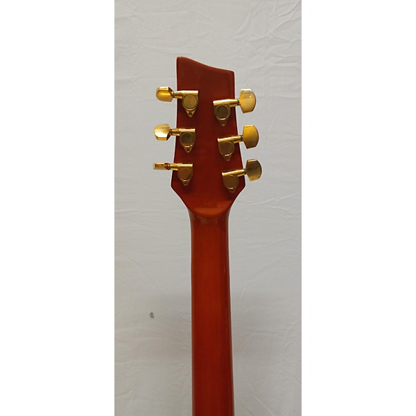 Used College Custom Guitars Used College Custom Guitars Texas Longhorns Orange Acoustic Guitar