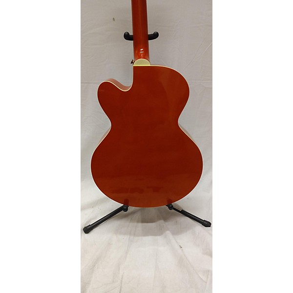 Used College Custom Guitars Used College Custom Guitars Texas Longhorns Orange Acoustic Guitar