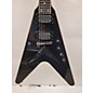 Used Epiphone Used Epiphone Dave Mustaine Flying V Custom Black Sparkle Solid Body Electric Guitar