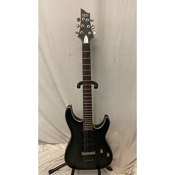 Used Schecter Guitar Research Used Schecter Guitar Research C1 Platinum Trans Charcoal Solid Body Electric Guitar