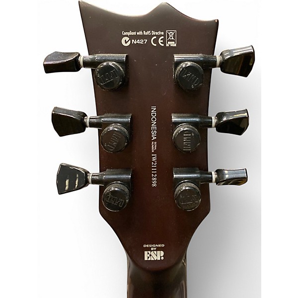 Used Esp LTD EC1000T CTM Tobacco Sunburst Satin Solid Body Electric Guitar