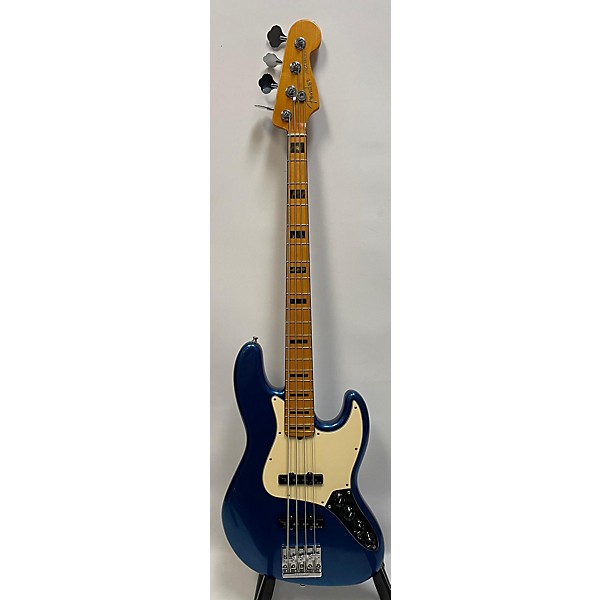 Used Fender Used Fender American Ultra Jazz Bass Cobra Blue Electric Bass Guitar