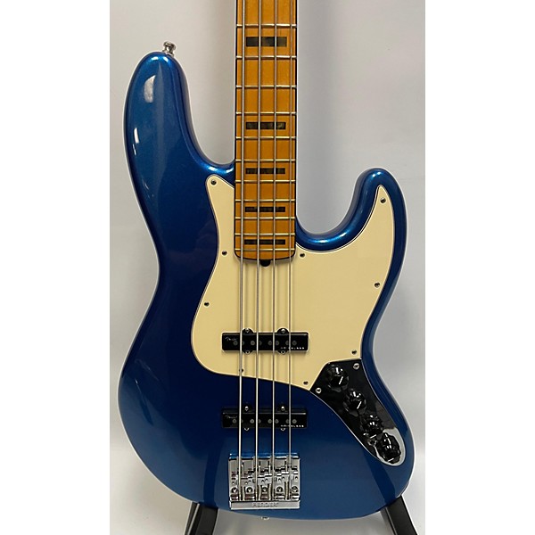 Used Fender Used Fender American Ultra Jazz Bass Cobra Blue Electric Bass Guitar