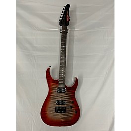 Used Schecter Guitar Research Used Schecter Guitar Research USA Custom Shop Sunset 24-6 Hipshot Electric Red Satin Black B...