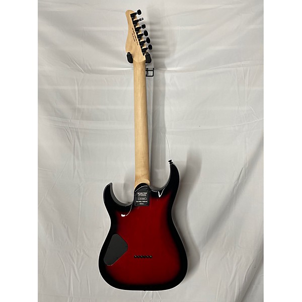 Used Schecter Guitar Research Used Schecter Guitar Research USA Custom Shop Sunset 24-6 Hipshot Electric Red Satin Black B...