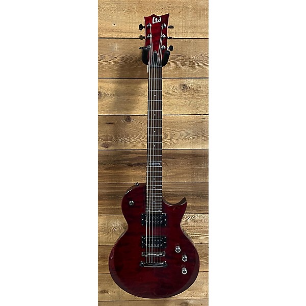 Used ESP LTD EC100QM CHERRY RED Guitar Center