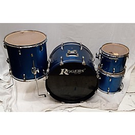 Used Rogers Used 1970s Rogers 4 piece 4pc Kit Pacific Blue Drum Kit