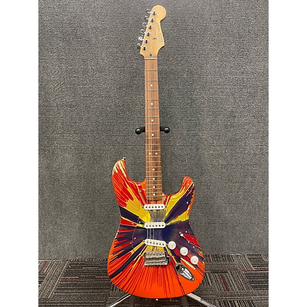 Used Fender Used Fender Special Edition Splatter Stratocaster Multi-color Solid Body Electric Guitar