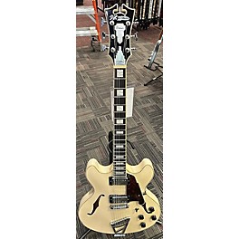 Used D'Angelico Used D'Angelico Premier Series DC WHITE SPARKLE Hollow Body Electric Guitar