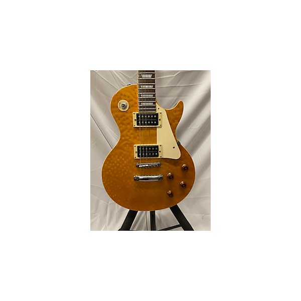 Used Epiphone Used Epiphone Les Paul Classic MIK Trans Amber Solid Body Electric Guitar