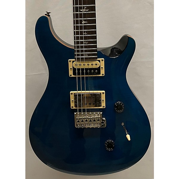 Used PRS Used PRS SE Custom 24 Lake Blue Solid Body Electric Guitar