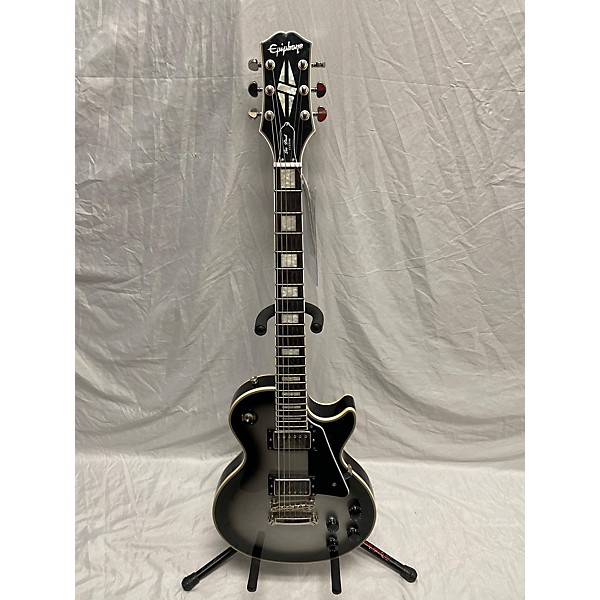 Used Epiphone Used 2021 Epiphone Les Paul Custom Silverburst Solid Body Electric Guitar