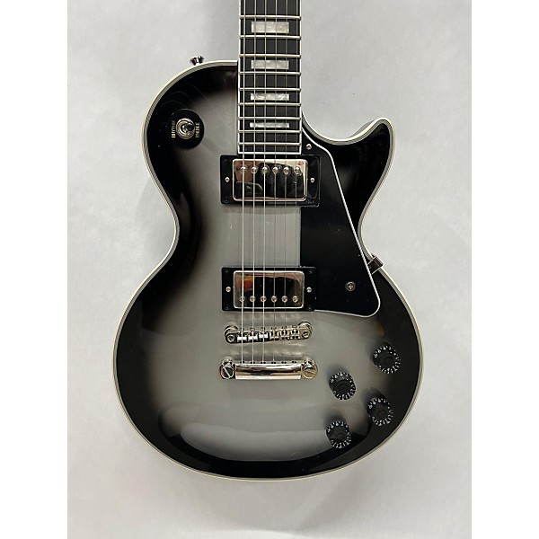 Used Epiphone Used Epiphone Les Paul Custom Silverburst Solid Body Electric Guitar