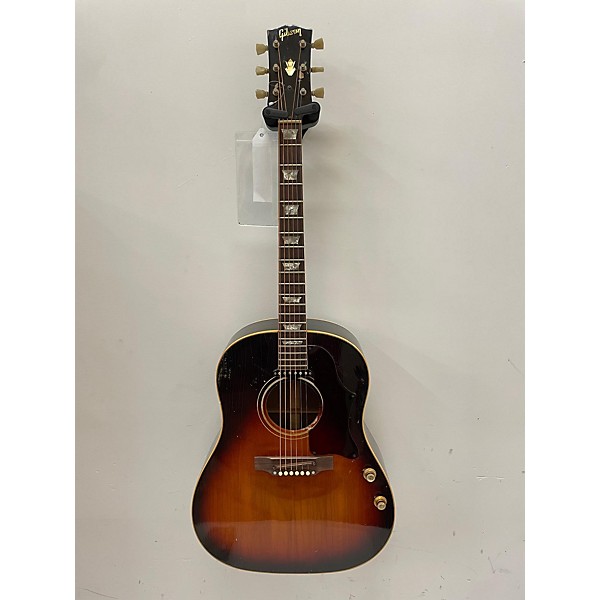 Vintage Vintage 1969 Gibson J160E 3 Tone Sunburst Acoustic Electric Guitar