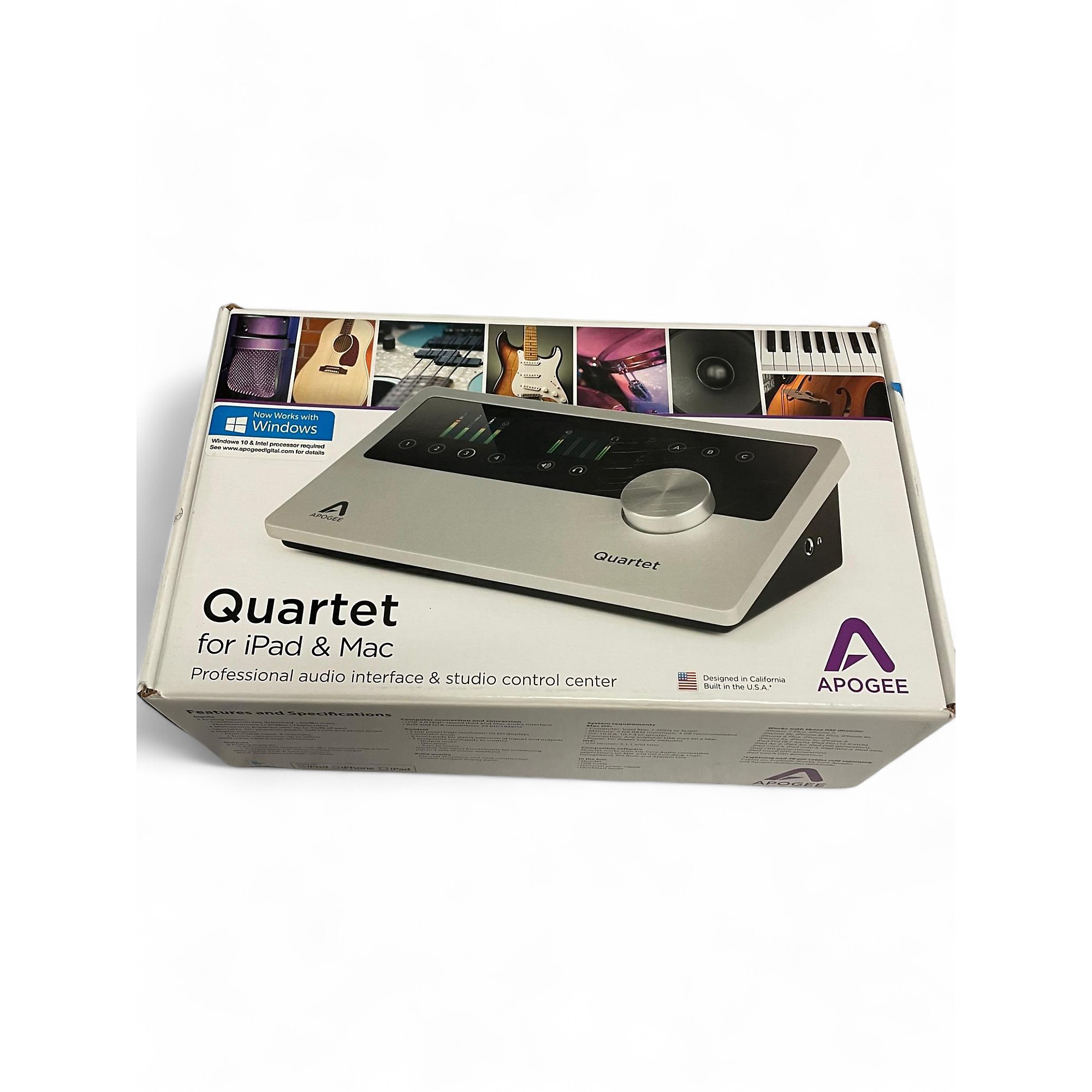 APOGEE Quartet オーディオインターフェース