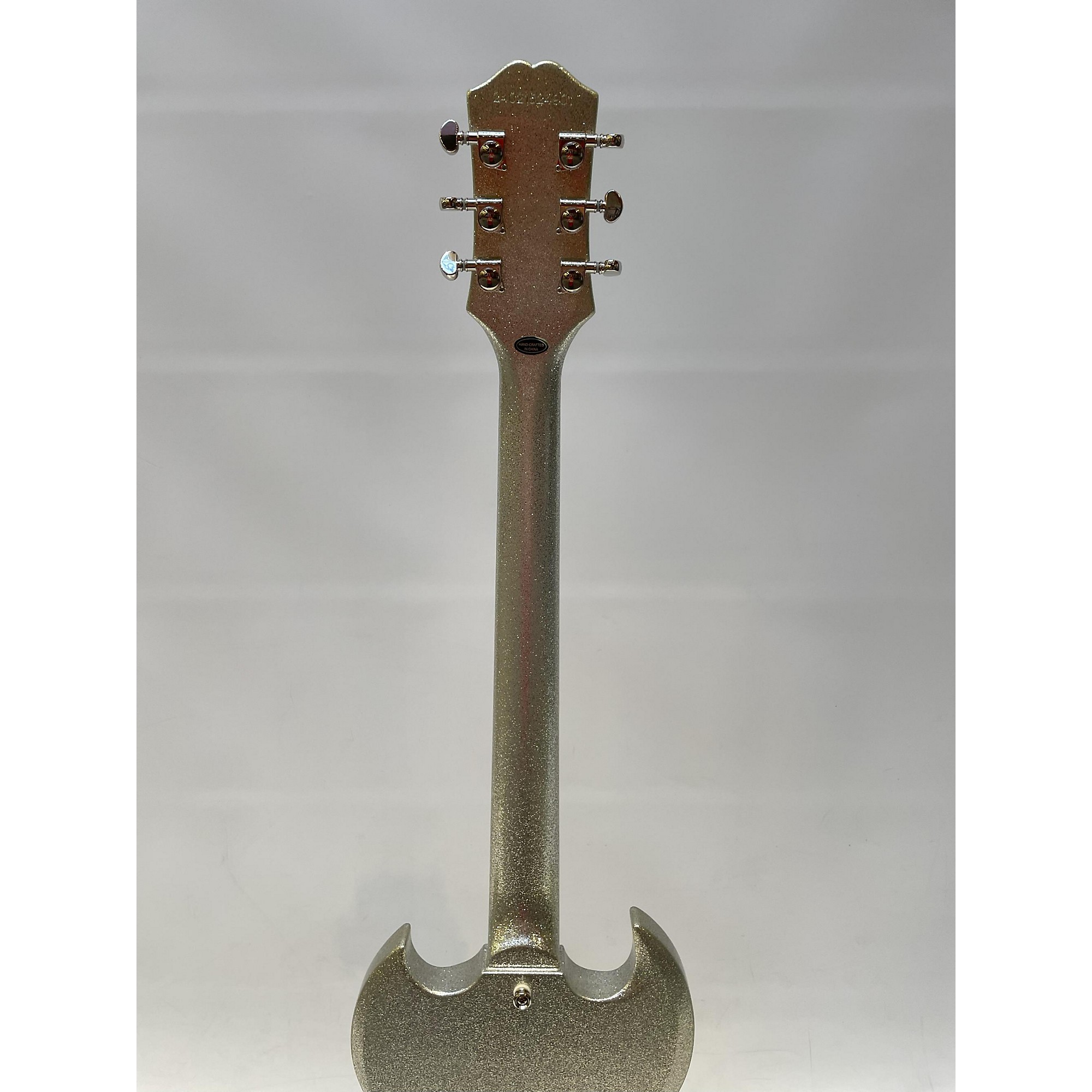 Used Epiphone SG Custom Solid Body Electric Guitar Silver