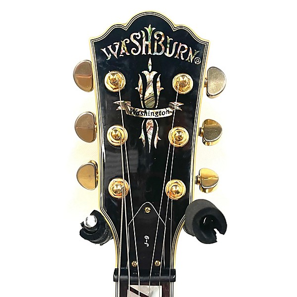 Used Washburn Used Washburn J9VG Black Hollow Body Electric Guitar