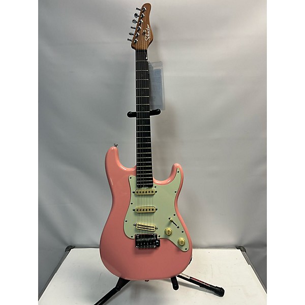 Used Schecter Guitar Research Used Schecter Guitar Research NICK JOHNSTON SSS Pink Solid Body Electric Guitar