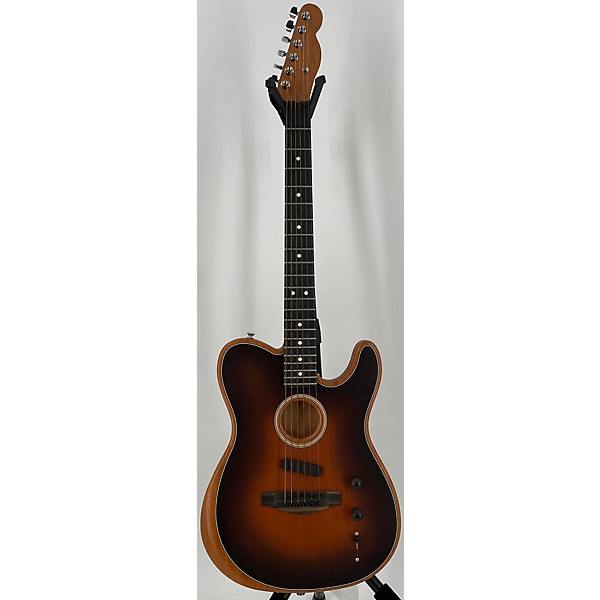 Used Fender Used Fender American Acoustasonic Telecaster 3 Tone Sunburst Acoustic Electric Guitar