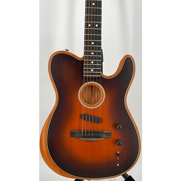 Used Fender Used Fender American Acoustasonic Telecaster 3 Tone Sunburst Acoustic Electric Guitar