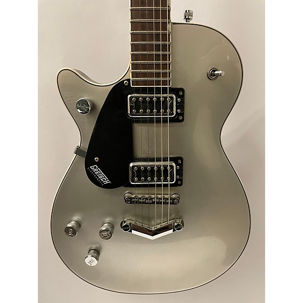 Used Gretsch Guitars Used Gretsch Guitars G5230LH Airline Silver Solid Body Electric Guitar