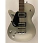 Used Gretsch Guitars Used Gretsch Guitars G5230LH Airline Silver Solid Body Electric Guitar