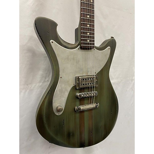 Used Used Wild Customs Savage One Metallic Finish Green Solid Body Electric Guitar